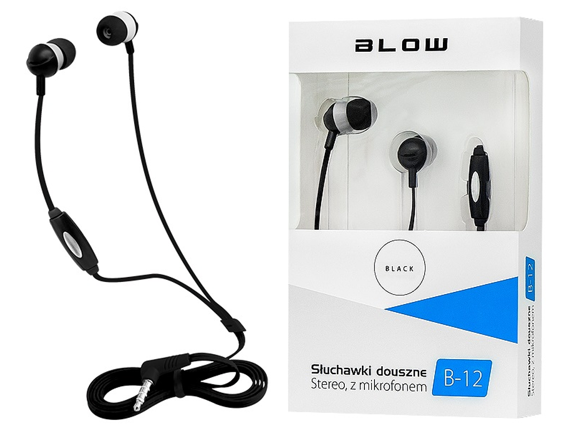 Auriculares Stereo MP3/MP4 c/ Microfone (Preto) 1