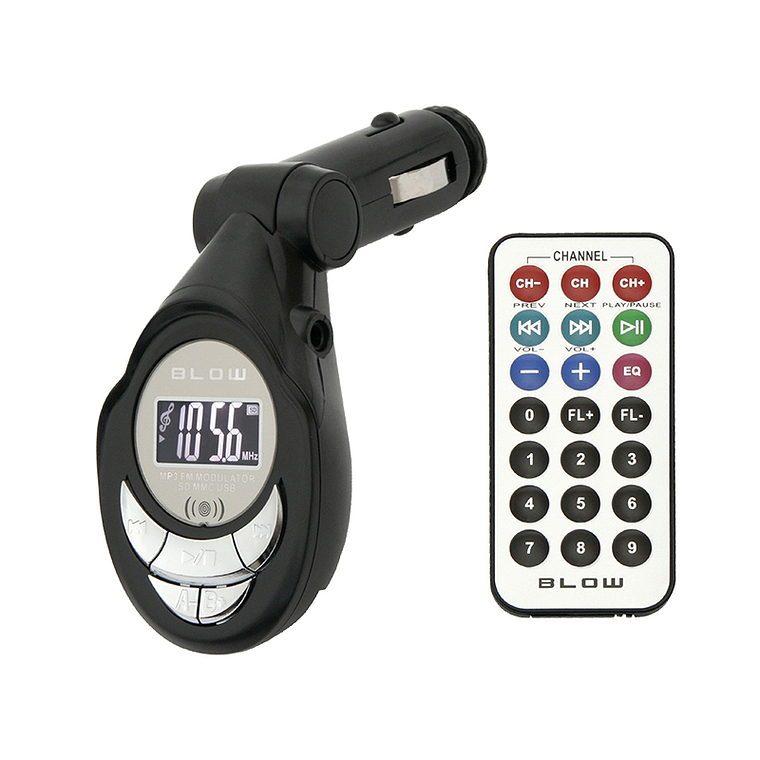Transmissor FM c/ Comando, SD, USB e Jack 3.5 mm - Blow 1