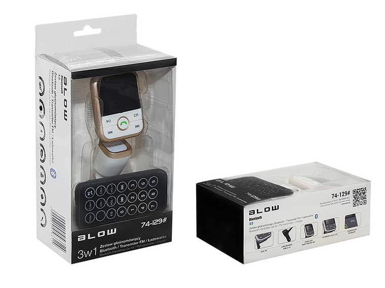 Transmisor FM para Encendedor de Cigarrillos con Control Remoto y USB - Blow 3