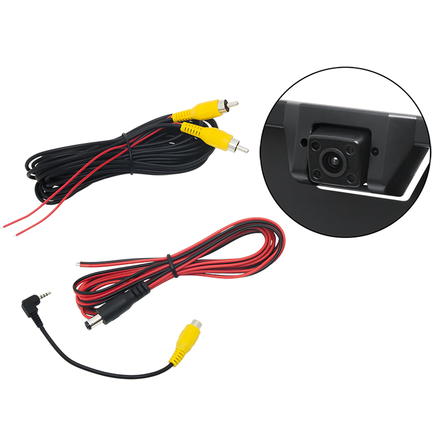 Soporte de Placa con Cámara LED Trasera (Negro) - BVS-547 3