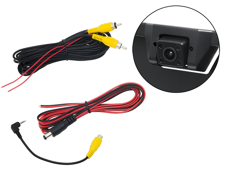 Suporte de Matrícula c/ Câmara LED Traseira (Preto) - BVS-547 3