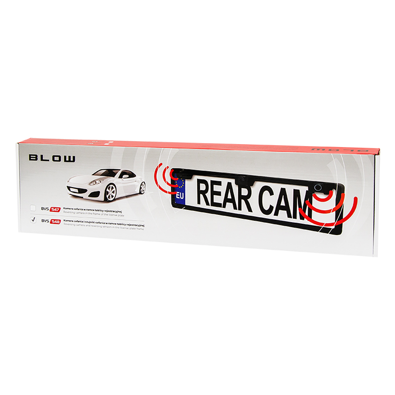 Soporte de Placa con Cámara LED Trasera (Negro) - BVS-547 4