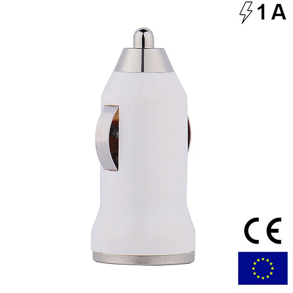 USB Car Charger 1 Amp. (White) Cool 2