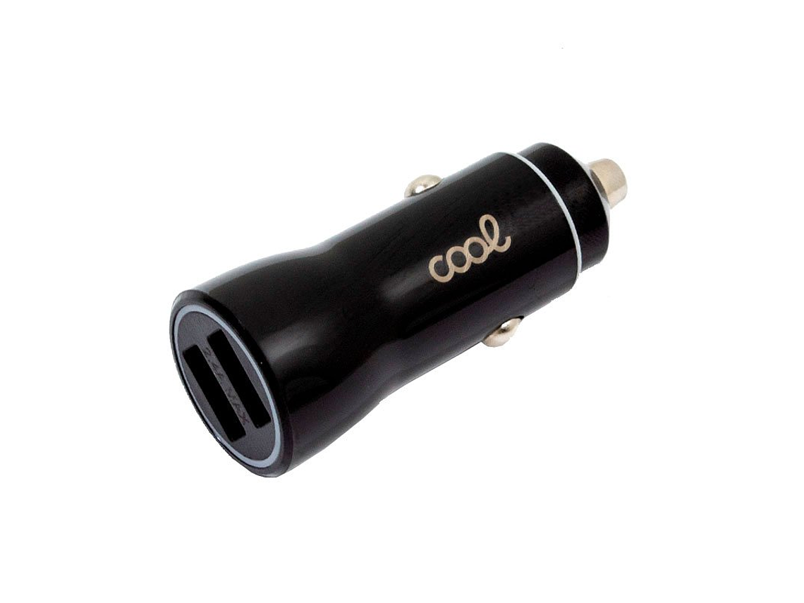 Cargador de Coche para iPhone/iPad 2x USB (Negro) 4