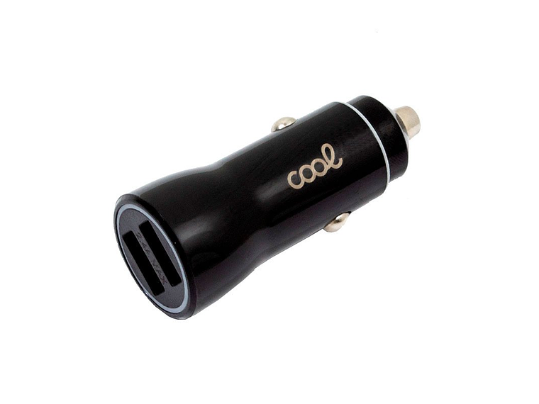 Cargador de Coche para iPhone/iPad 2x USB (Negro) 4