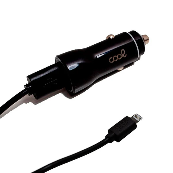 Cargador de Coche para iPhone/iPad 2x USB (Negro) 5