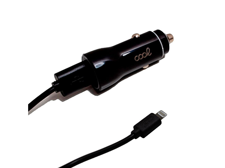 Cargador de Coche para iPhone/iPad 2x USB (Negro) 5