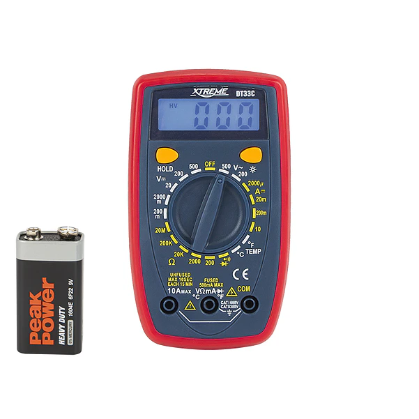 500V Digital Multimeter w/ Temperature Probe DT33C UNI-T 1