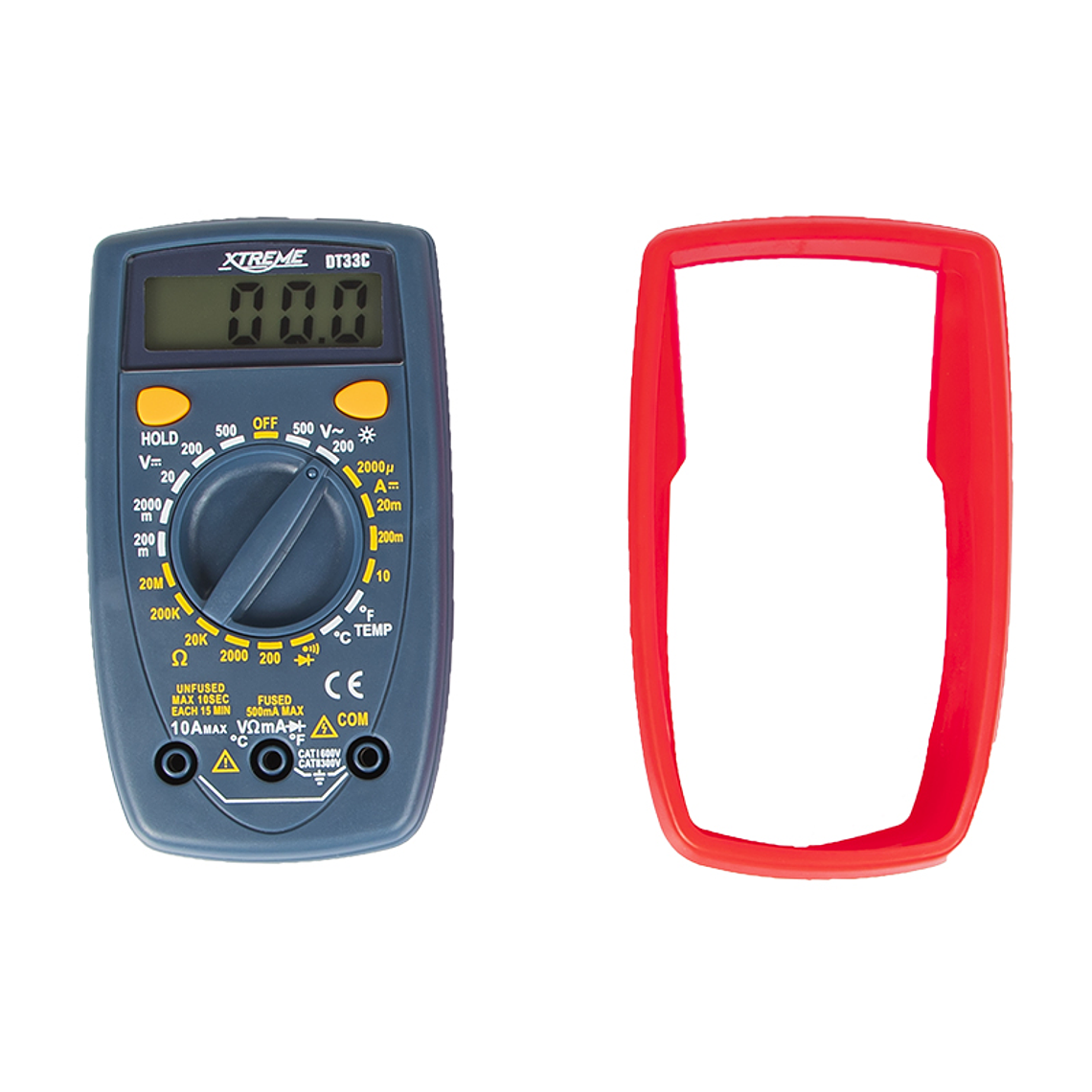 Multímetro Digital 500V c/ Sonda de Temperatura DT33C UNI-T 4