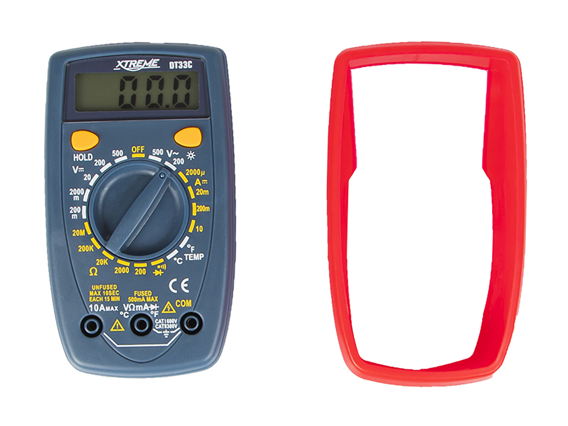 Multímetro Digital 500V c/ Sonda de Temperatura DT33C UNI-T 4