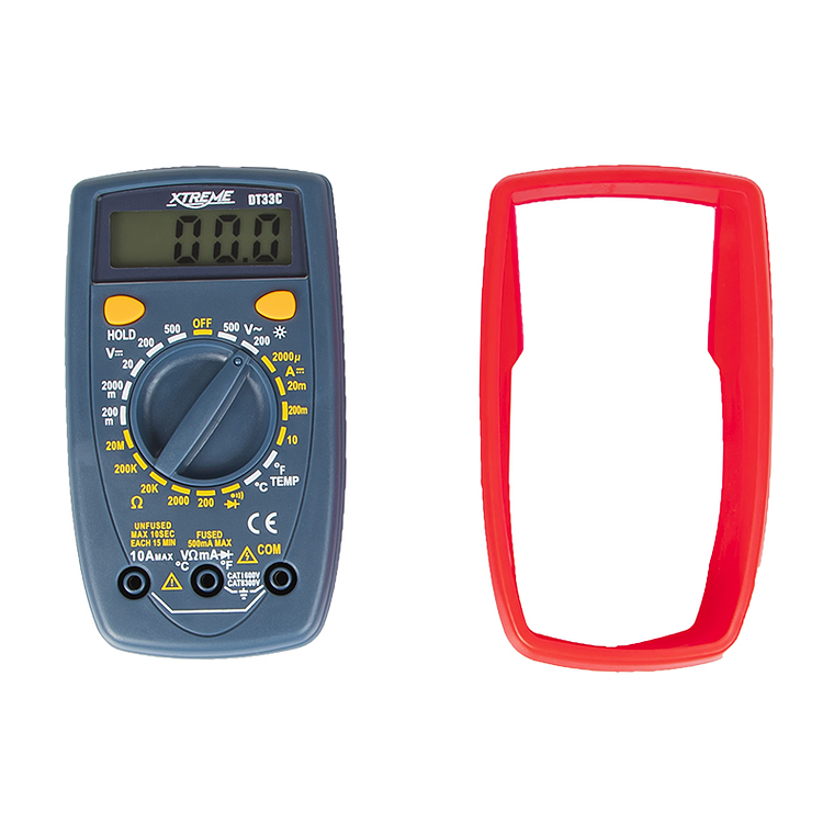 Multímetro Digital 500V c/ Sonda de Temperatura DT33C UNI-T 4