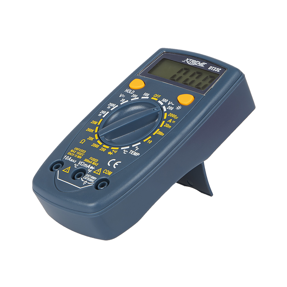 Multímetro Digital 500V c/ Sonda de Temperatura DT33C UNI-T 6