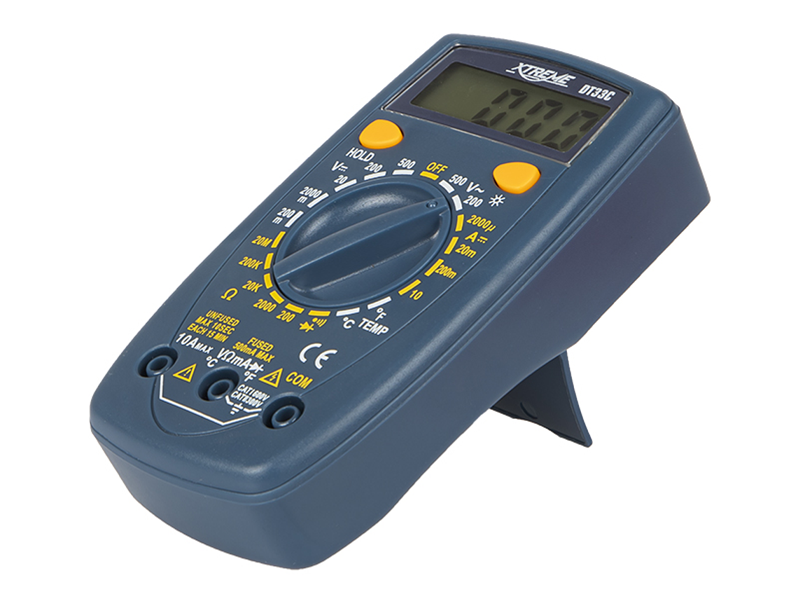 Multímetro Digital 500V c/ Sonda de Temperatura DT33C UNI-T 6
