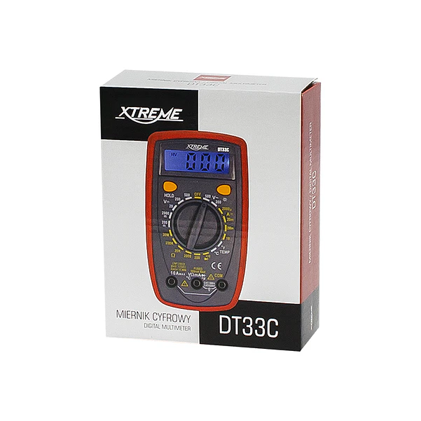 500V Digital Multimeter w/ Temperature Probe DT33C UNI-T 8