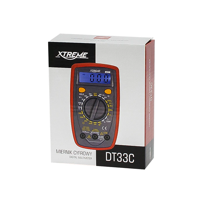 Multímetro Digital 500V c/ Sonda de Temperatura DT33C UNI-T 8