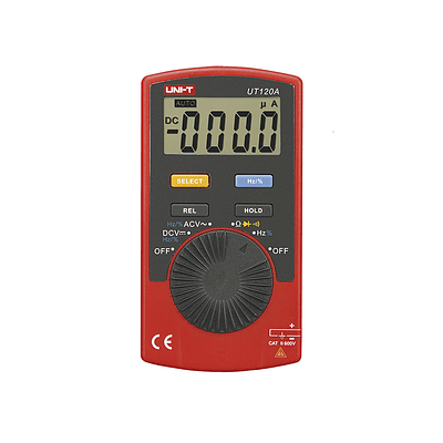 Multímetro Digital (600Vac/dc 40MΩ Hz/% Auto-Range) UT120A UNI-T