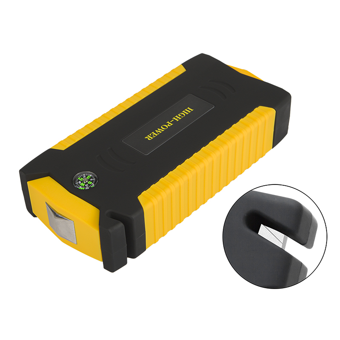 Arrancador de Baterias Auto (16 Amp.) c/ 4 USB, LEDs Emergência, Ficha Isqueiro - (JS-19) - BLOW 3