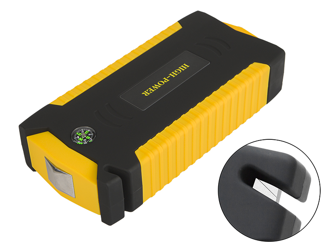 Automotive Battery Jump Starter (16 Amp.) w/ 4 USB, Emergency LEDs, Cigarette Lighter Plug - (JS-19) - BLOW 3