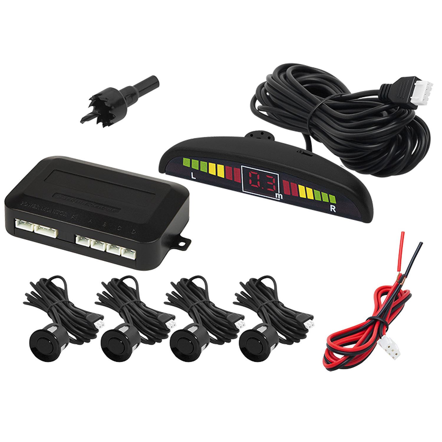 Kit 4 Sensores de Estacionamento 22 mm 1