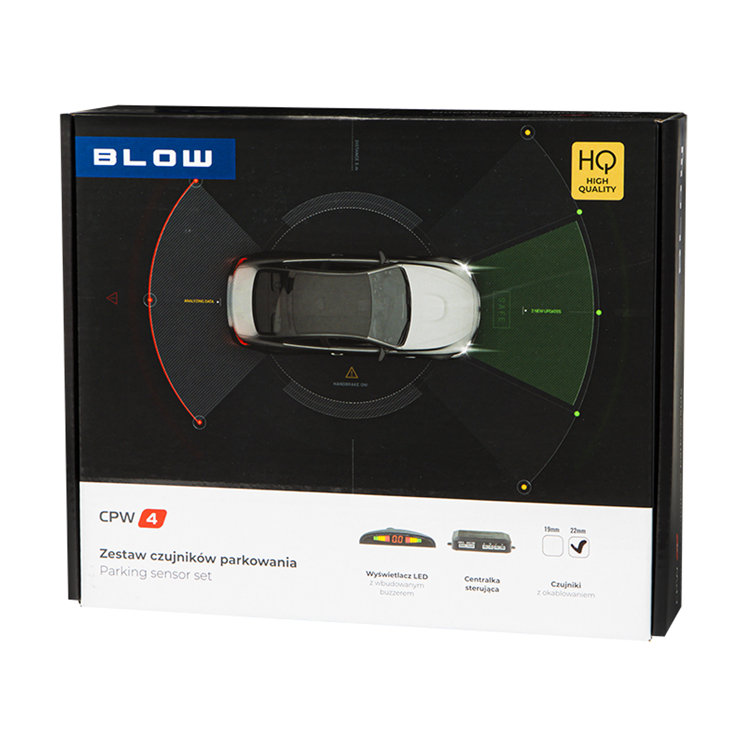 Kit 4 Sensores de Estacionamento 22 mm 2