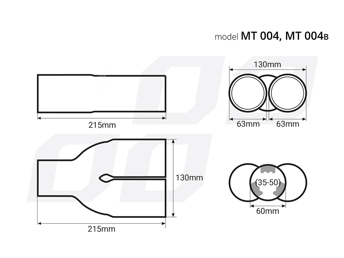 Punta Doble de Acero Inoxidable - MT 004 4