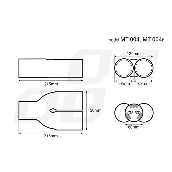 Double Stainless Steel Tip - MT 004 4