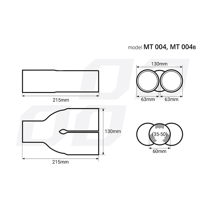 Double Stainless Steel Tip - MT 004 4
