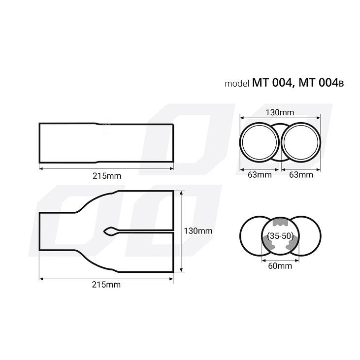 Punta Doble de Acero Inoxidable - MT 004 4