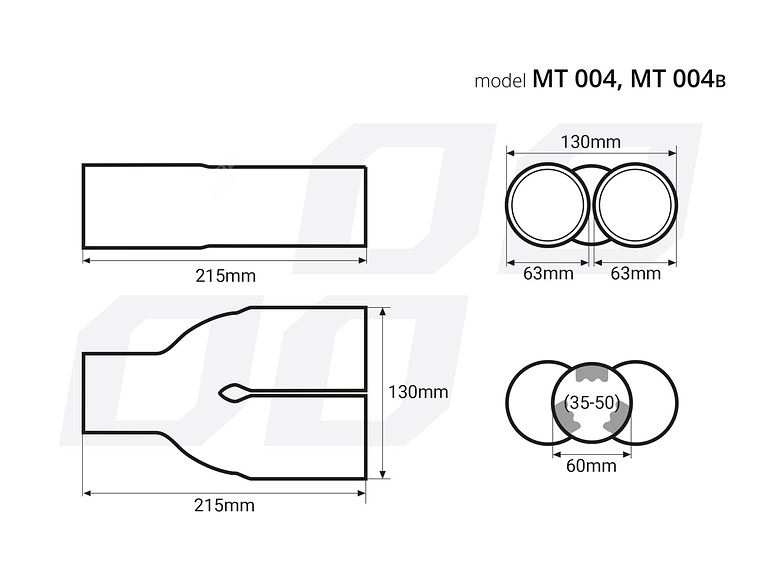 Punta Doble de Acero Inoxidable - MT 004 4