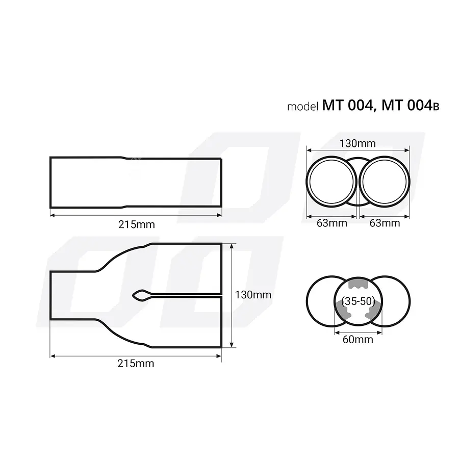 Double Stainless Steel Tip - MT 004 4