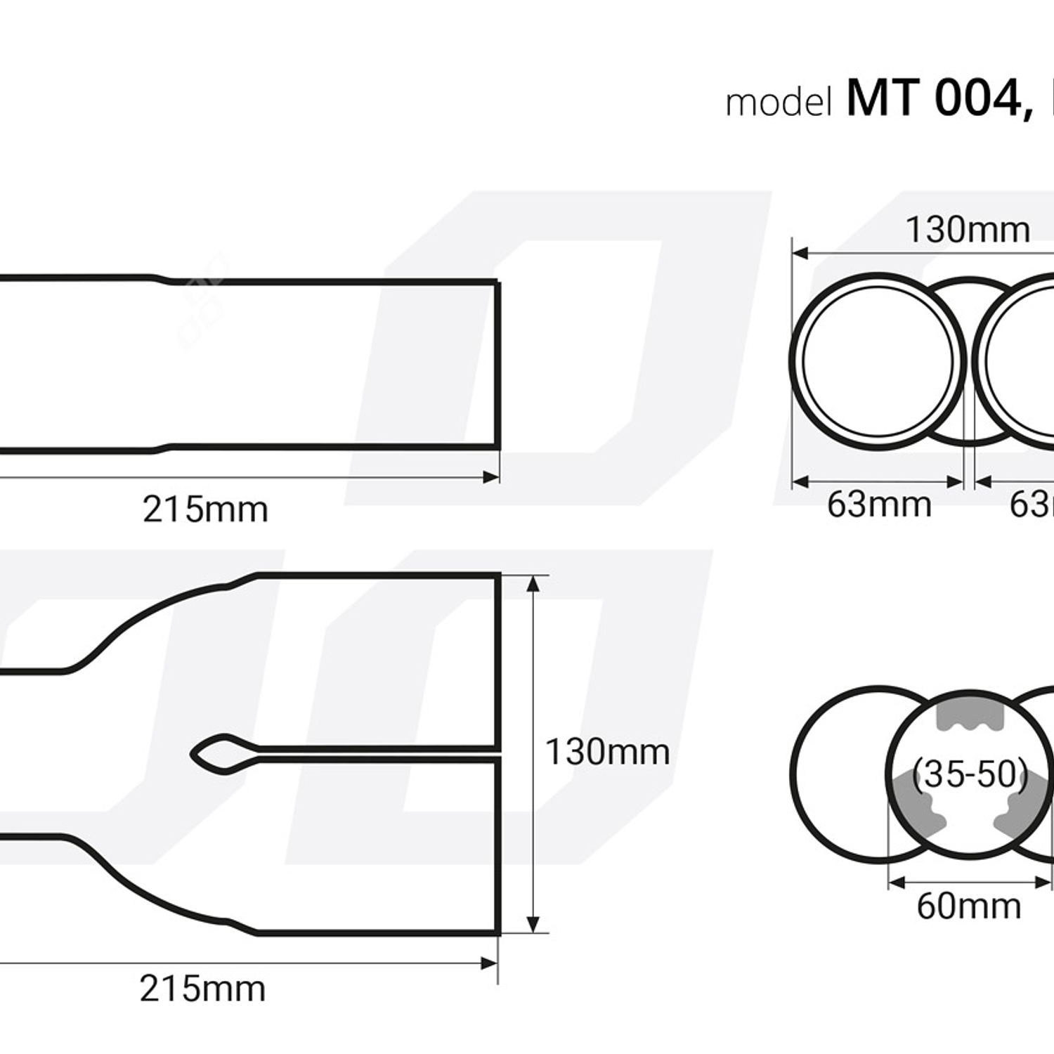 Double Stainless Steel Tip - MT 004 4