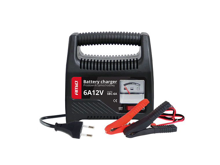 Battery Charger with Indicator 6A 12V - AMiO SBC-6A 1