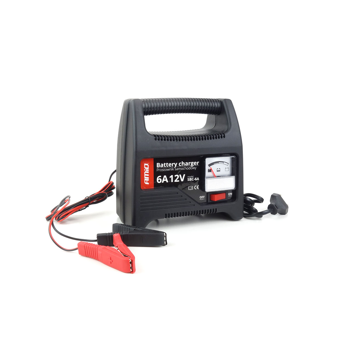 Battery Charger with Indicator 6A 12V - AMiO SBC-6A 3