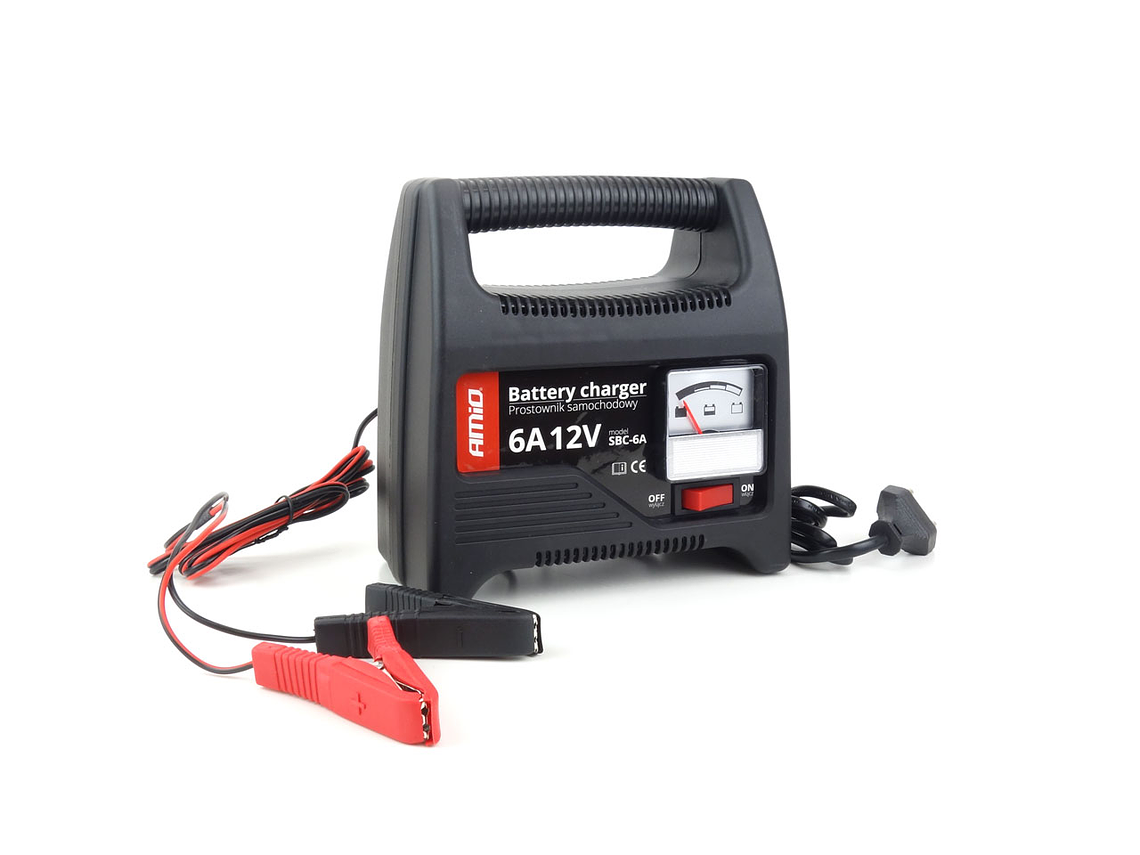 Battery Charger with Indicator 6A 12V - AMiO SBC-6A 3