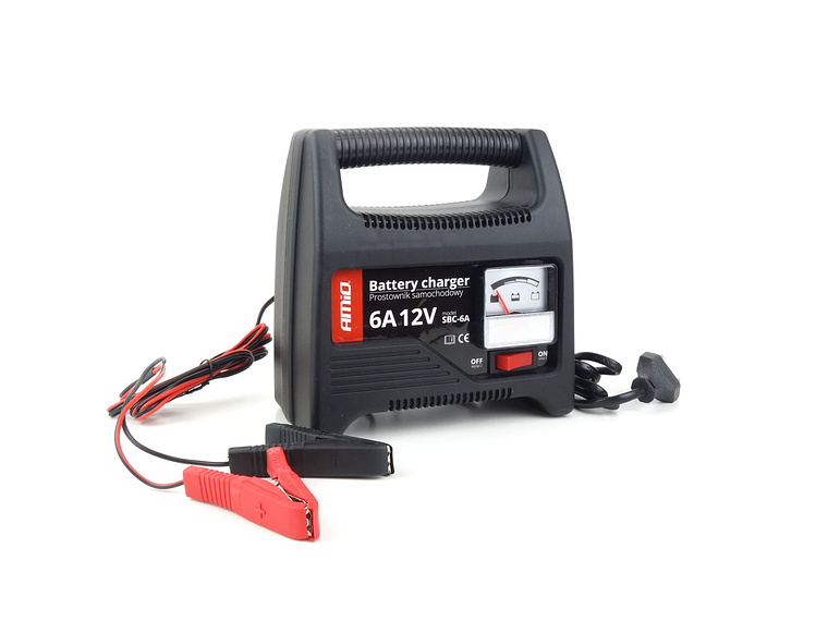 Battery Charger with Indicator 6A 12V - AMiO SBC-6A 3