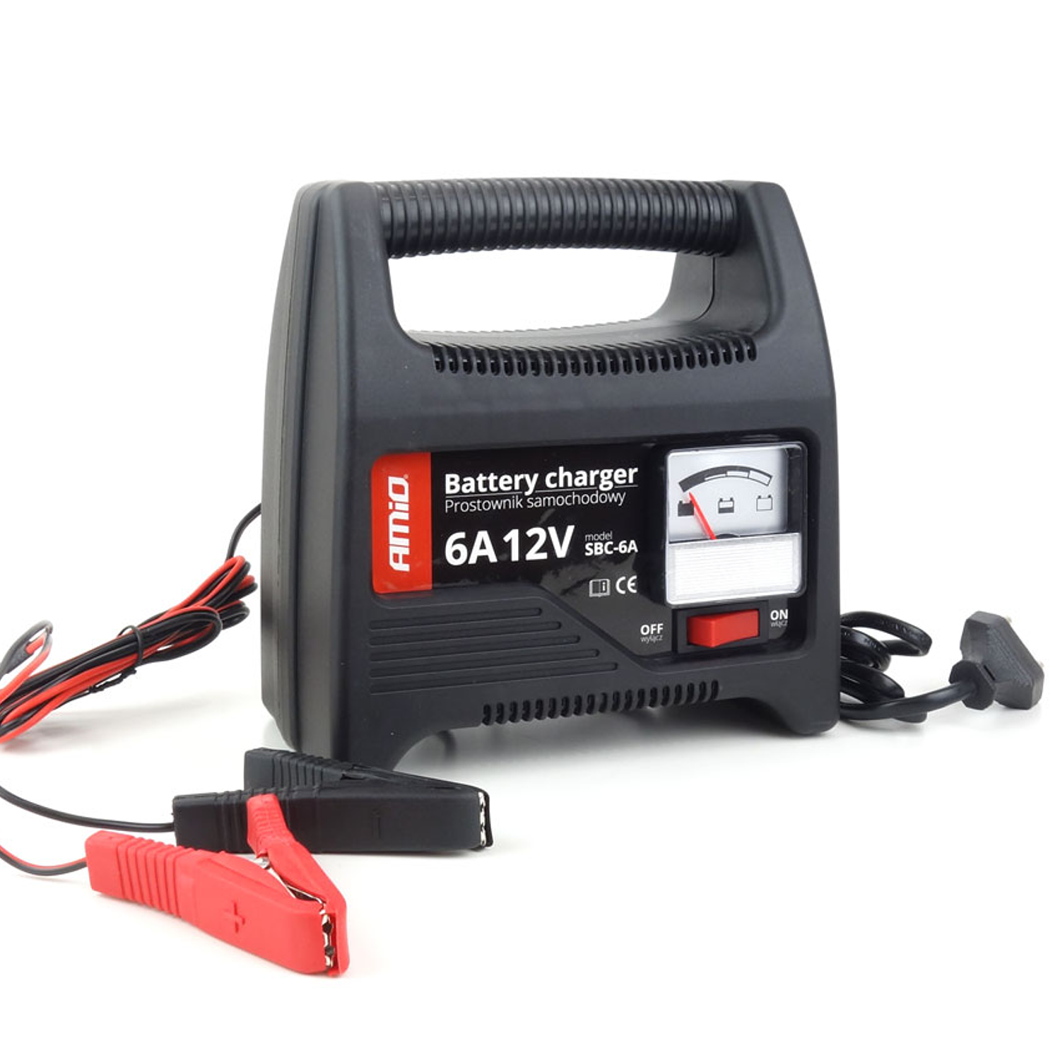 Battery Charger with Indicator 6A 12V - AMiO SBC-6A 3