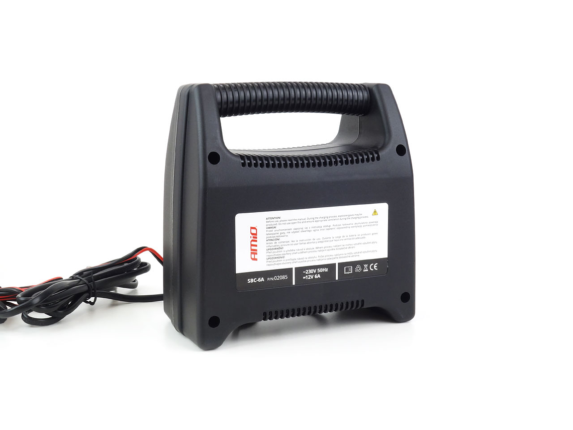 Battery Charger with Indicator 6A 12V - AMiO SBC-6A 4