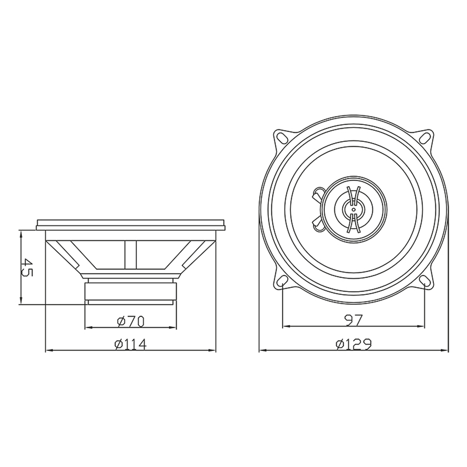 Kit de altavoces para coche de 5