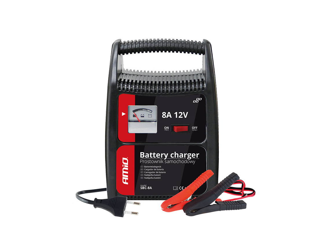 Battery Charger with Indicator 8A 12V - AMiO 02086 1