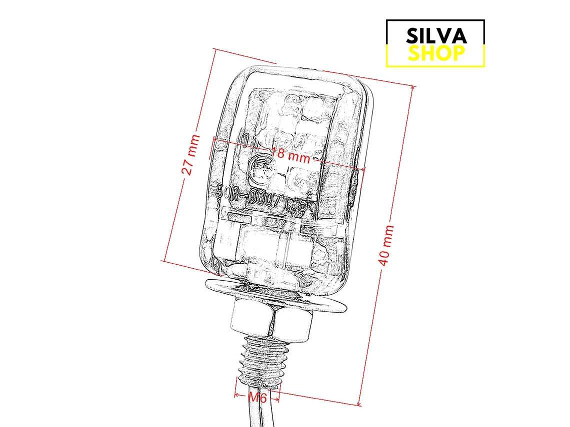 Piscas LED Pequenos para Mota Homologados 5