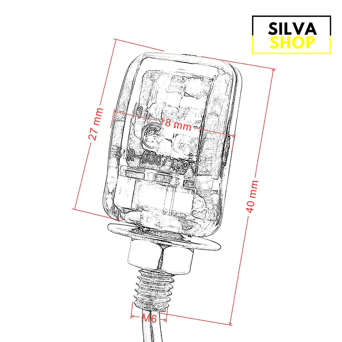 Piscas LED Pequenos para Mota Homologados 5