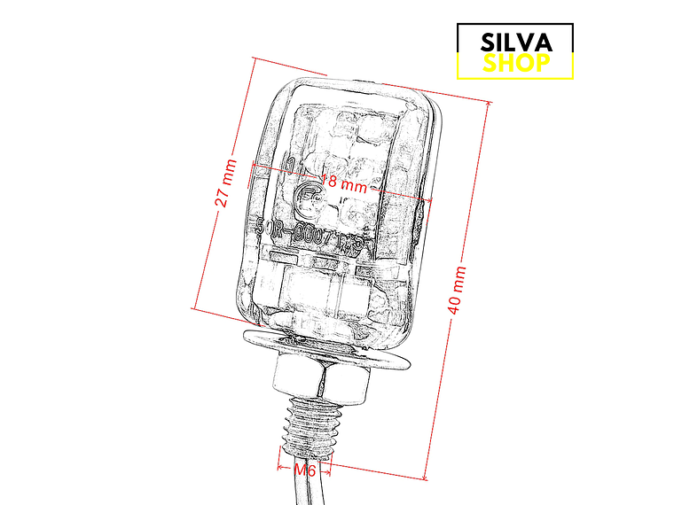 Piscas LED Pequenos para Mota Homologados 5