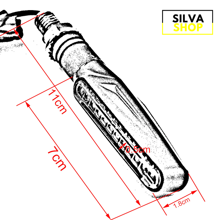 Piscas LED para Mota - 4 Unidades 4