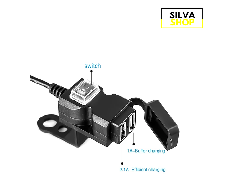 Cargador de teléfono móvil para motocicleta 2
