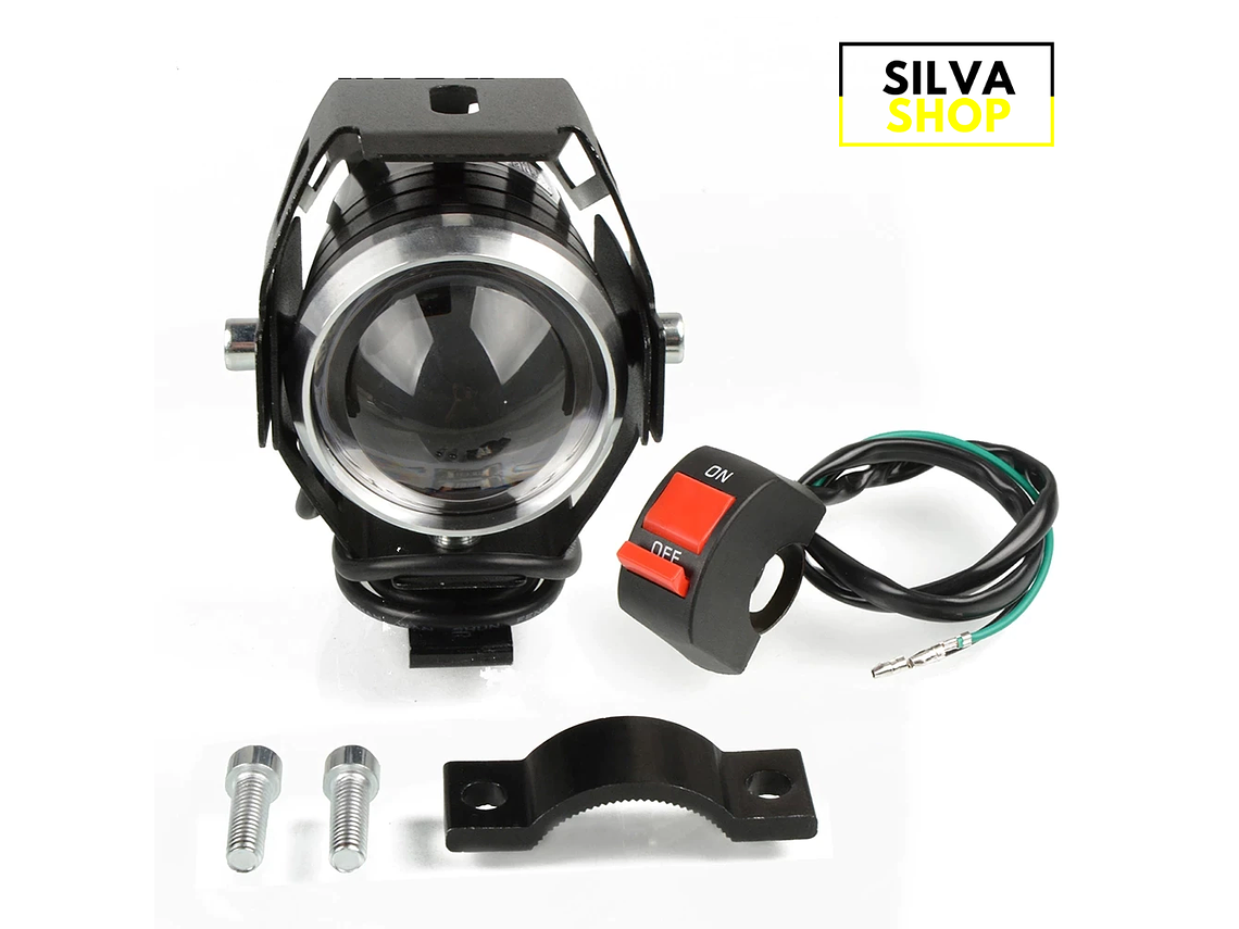Faróis Auxiliares LED c/ Interruptor para Motas 2