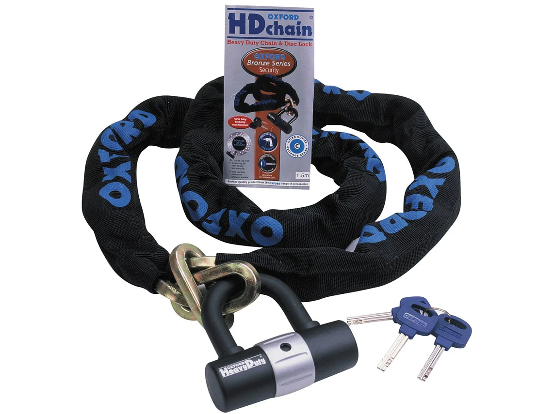 Oxford Heavy Duty 1.5M Anti-Theft Padlock OF159 1
