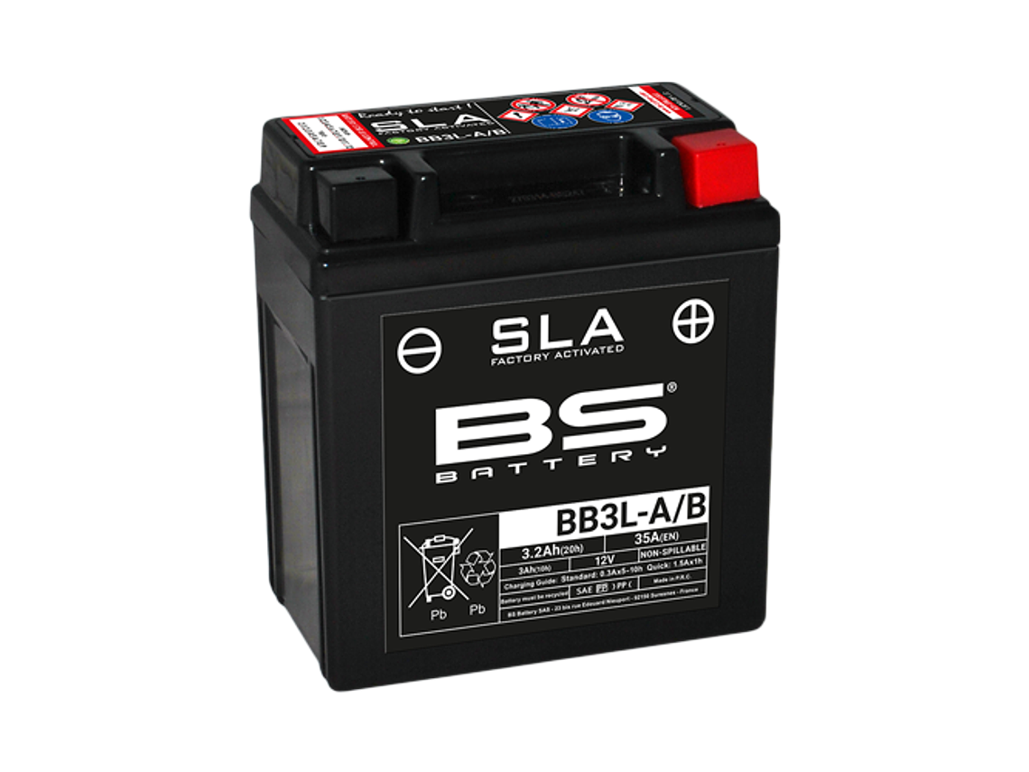 Bateria 12V 3,2Ah BB3L-A/B Yamaha DTR 125 - BS Battery 1