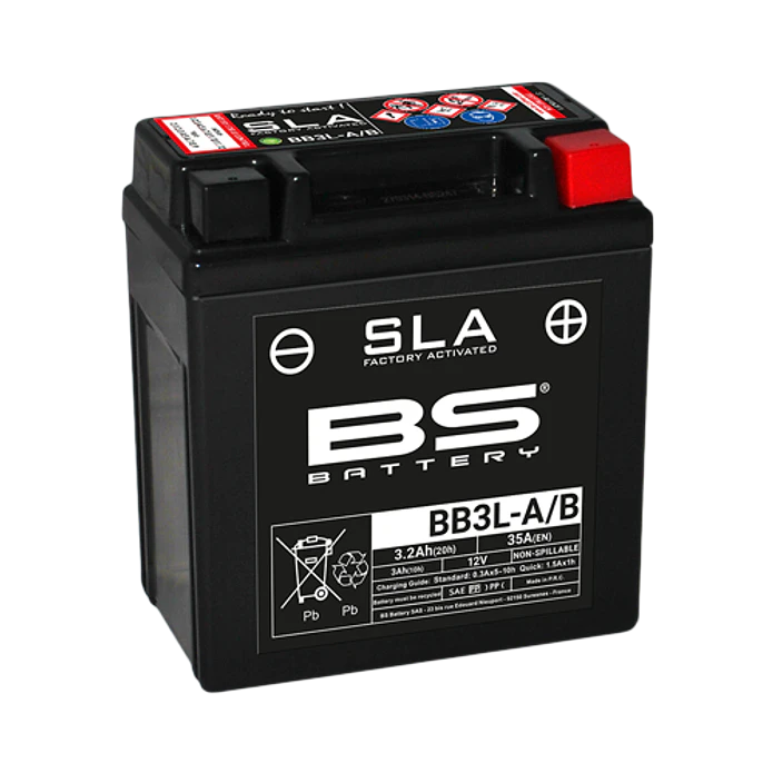 Bateria 12V 3,2Ah BB3L-A/B Yamaha DTR 125 - BS Battery 1