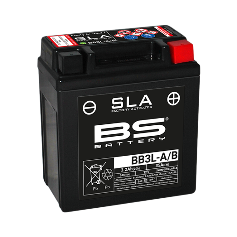 Bateria 12V 3,2Ah BB3L-A/B Yamaha DTR 125 - BS Battery 1
