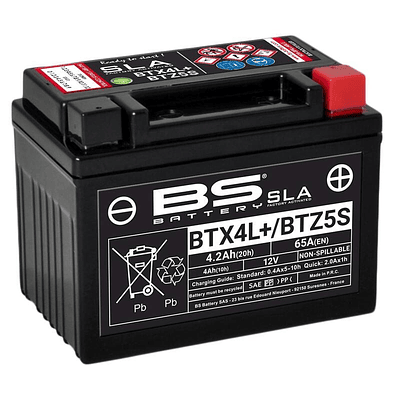 Bateria 12V 4,2Ah BTX4L+ - BS Battery